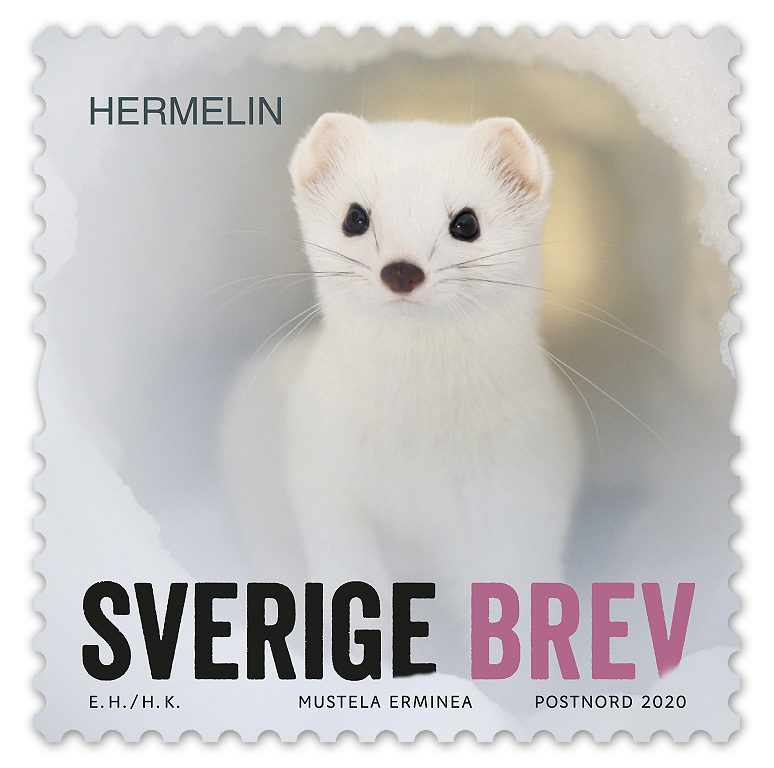 Frimärksutgåva Vinterdjur, 12 november 2020.